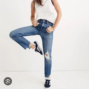 Madewell - The Perfect Summer Jean - Destructed Edition - Size 28